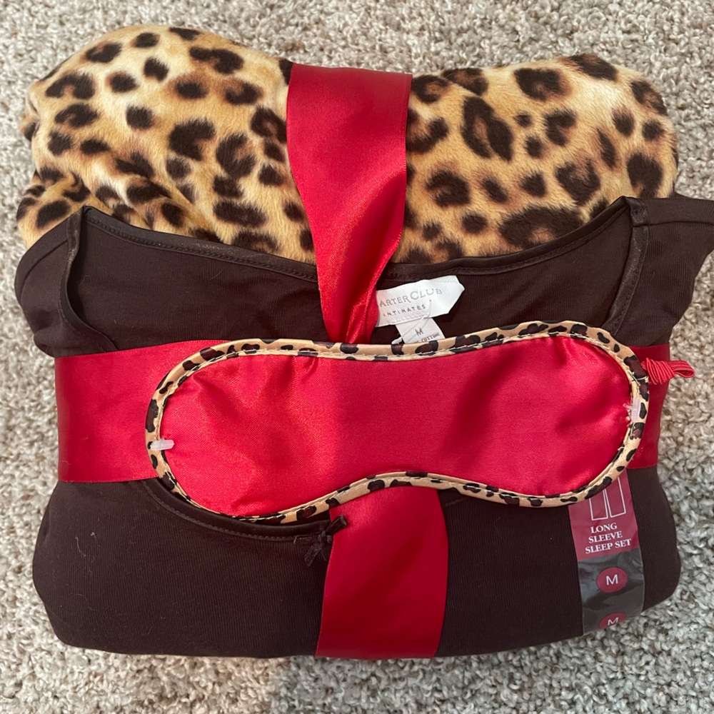Charter Club Leopard Print Sleepwear